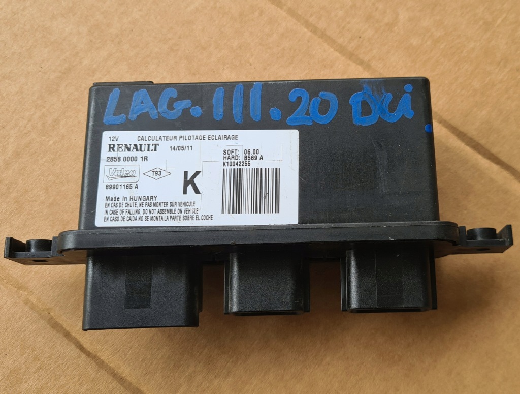 фото №1, Модуль блок керування світла renault laguna iii 285800001r
