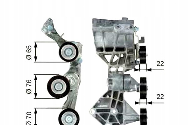 Ролик натягувача mercedes gates t39064 Оригінал