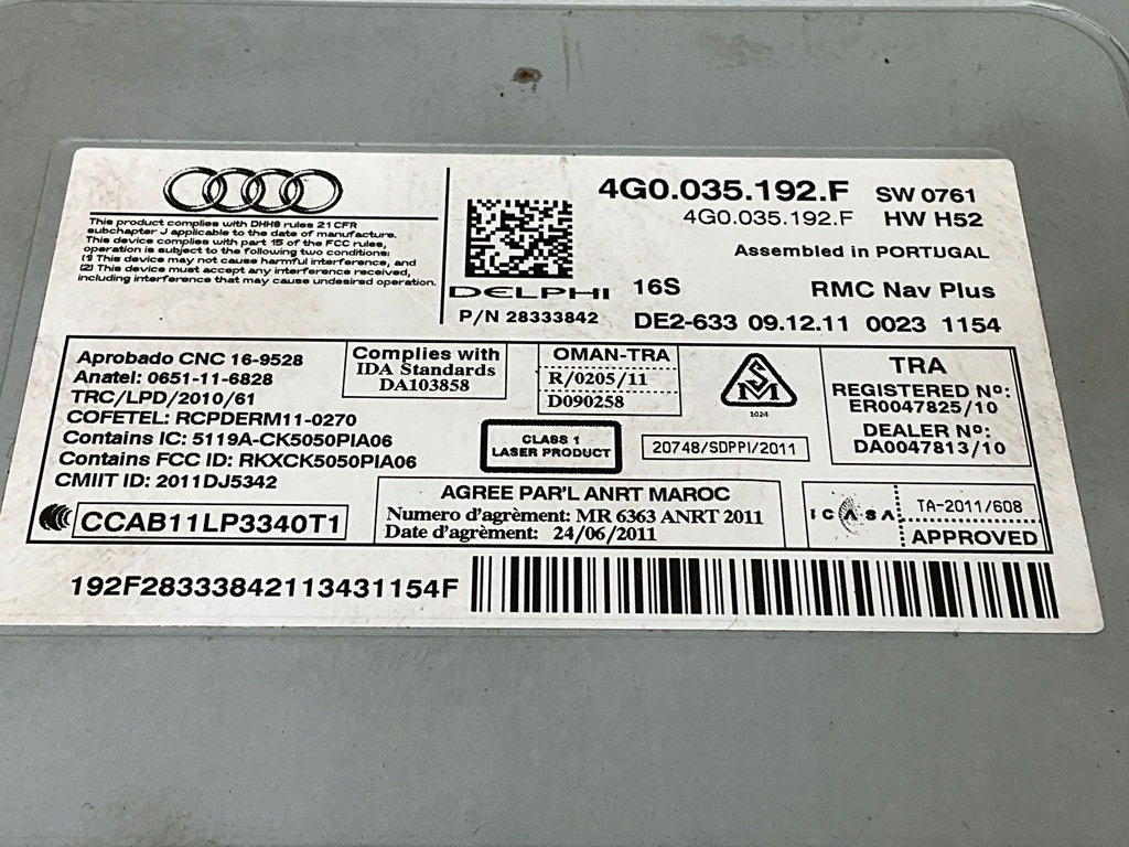 фото №7, 2011 audi a7 s7 4g станція мультимедійна 4g0035192f