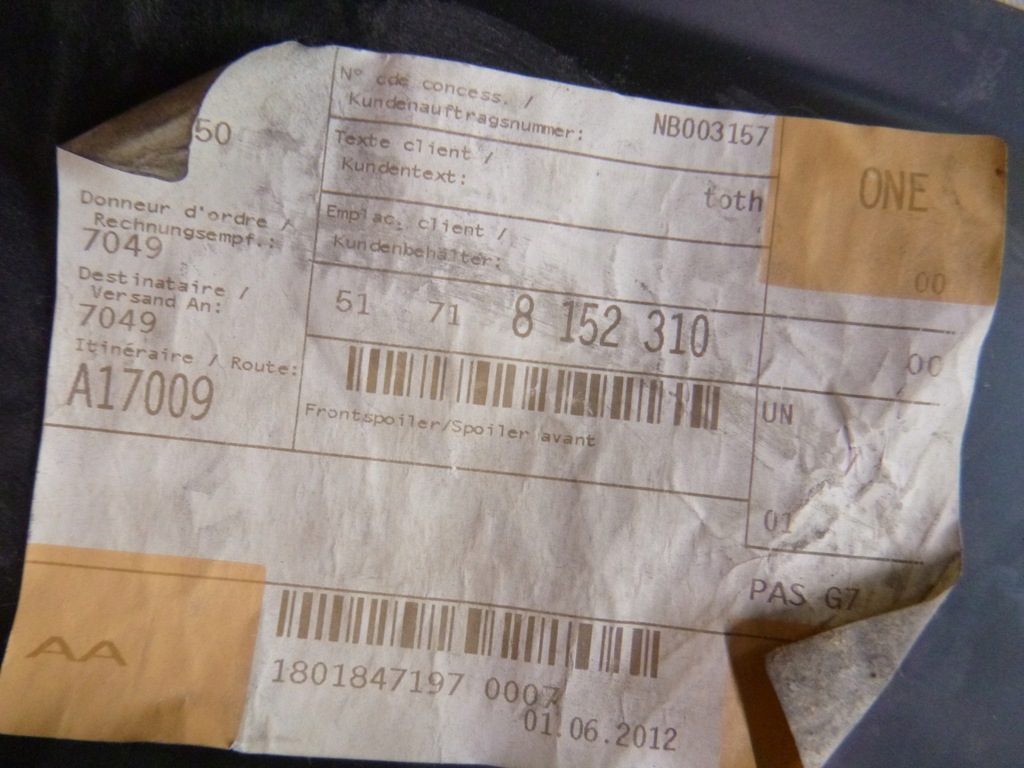 фото №13, Bmw 8 850 840 e31 бампер передній спойлер