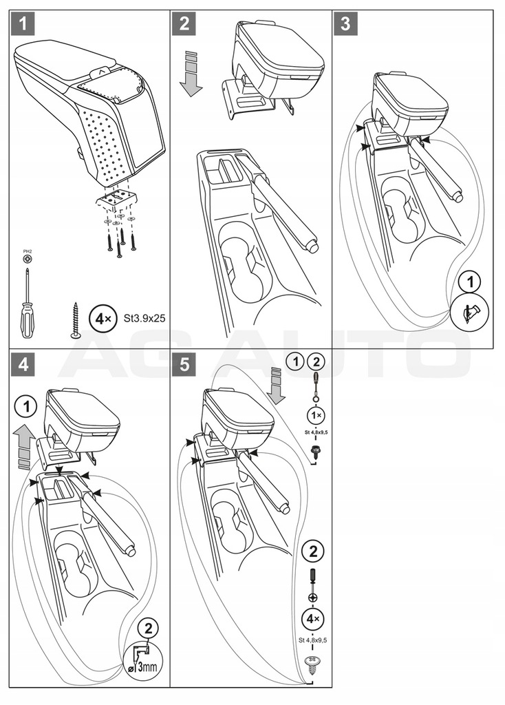 фото №7, Подлокотник с адаптер do vw touran, 2003-2015, arm2-black