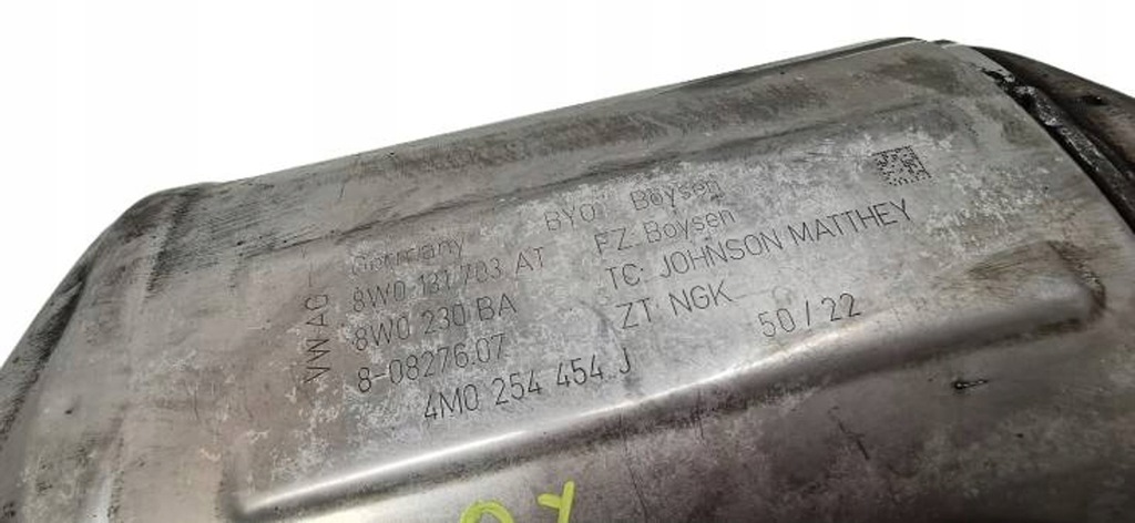 фото №7, Audi q7 катализатор фильтр dpf 4m0254454j 8w0131703at 3.0 tdi 60 tys km