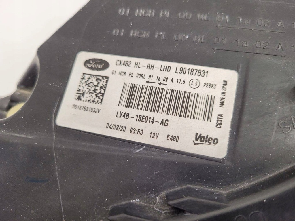 фото №7, Лампа перед правая сторона ford kuga 3 2020 lv4b-13e014-ag