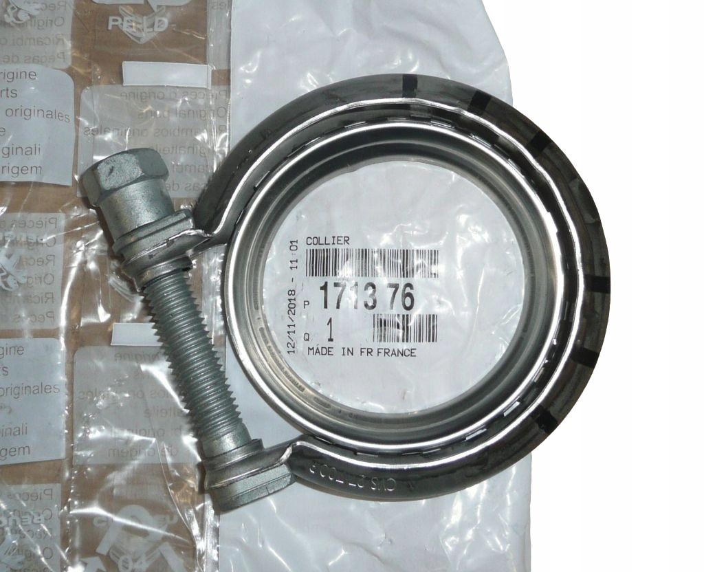 фото №1, Хомут хомут трубы выхлоп глушителя коллектор 70mm citroen peugeot оригинал