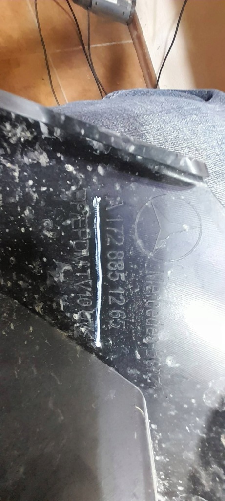 Mercedes w172 r172 slk молдинг хром спойлер спойлер бампер перед a172885126 Недорого