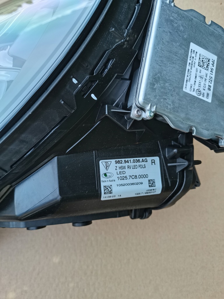 фото №11, Porsche boxster cayman 718 kpl. лампа перед 982941035ag 982941036ag full led