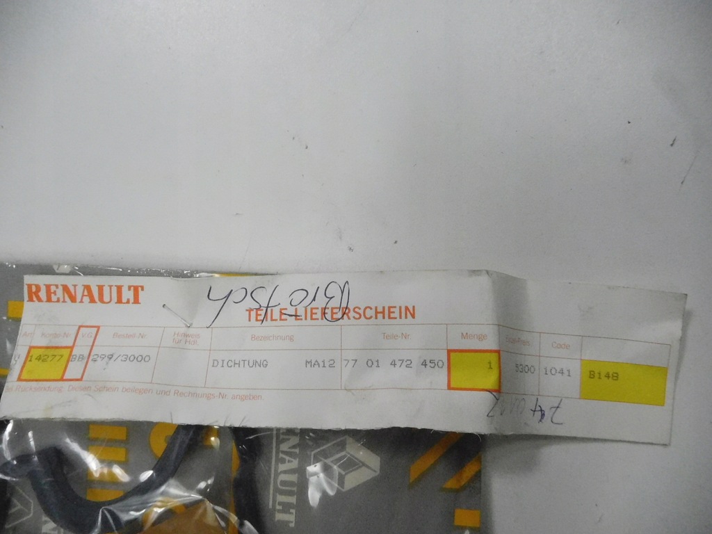 фото №7, Прокладка крышки zaw. renault master 2 7701472450