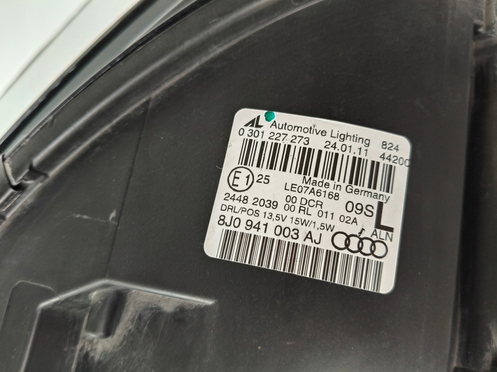 фото №8, Лампа ліва фара audi tt 8j 8j0 06- ксенон led