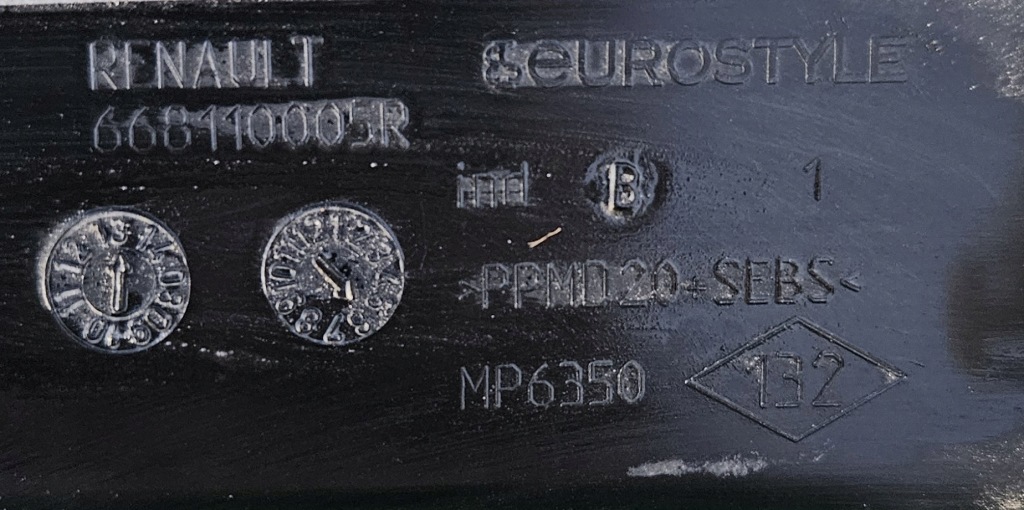 фото №7, Жабо верхний пластик renault scenic iii lift 2013-2016 668110005r