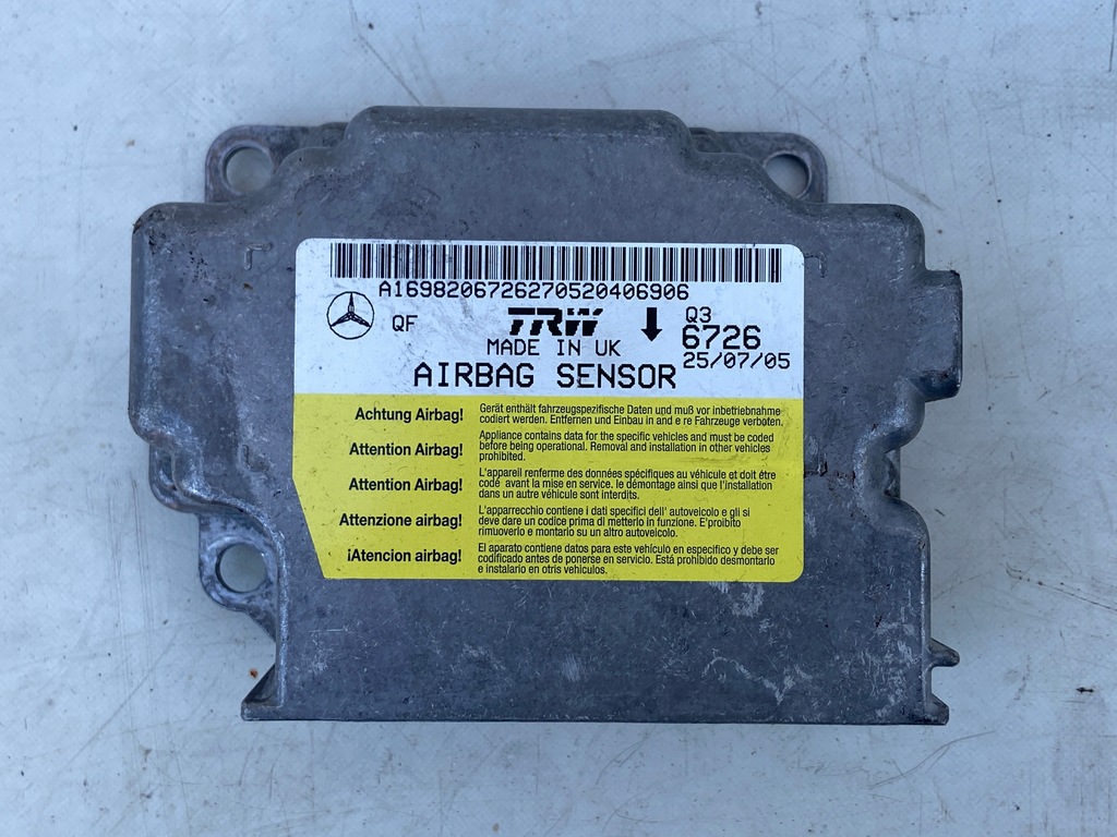 фото №1, Mercedes b klasa w245 2.0 turbo модуль подушек