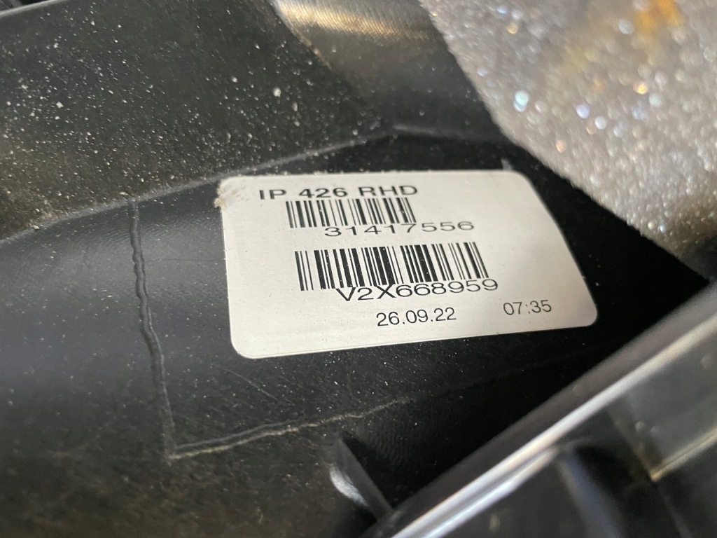 фото №6, Панель  приборная панель приборная панель volvo xc60 ii кожа head up anglik