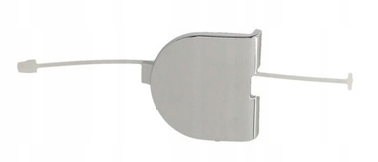 фото №1, Fiat 500 заглушка фаркоп буксировочный задняя хром nowa