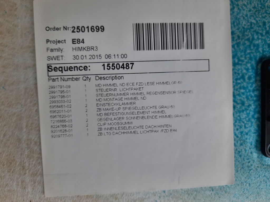 фото №6, Bmw x1 e84 2.0i lift потолок