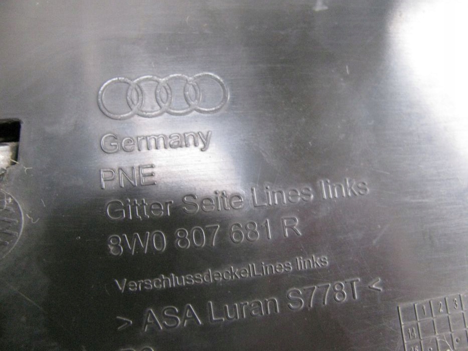 фото №10, Audi a4 8w решітка бампера ліва 8w0807681r