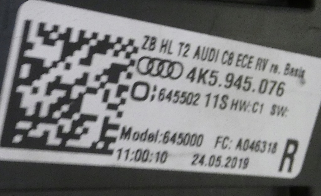 фото №15, Audi a6 c8 4k5945075 4k5945069 2018- лампы задняя задние led