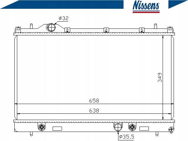 Nissens 69209 радиатор, система охлаждение двигателя Цена