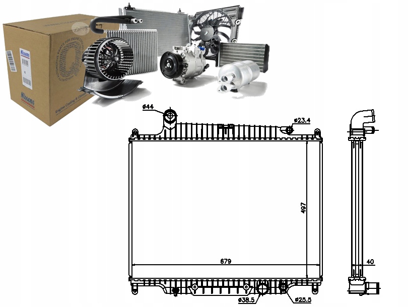 фото №1, Nissens радиатор двигателя land rover range rover i