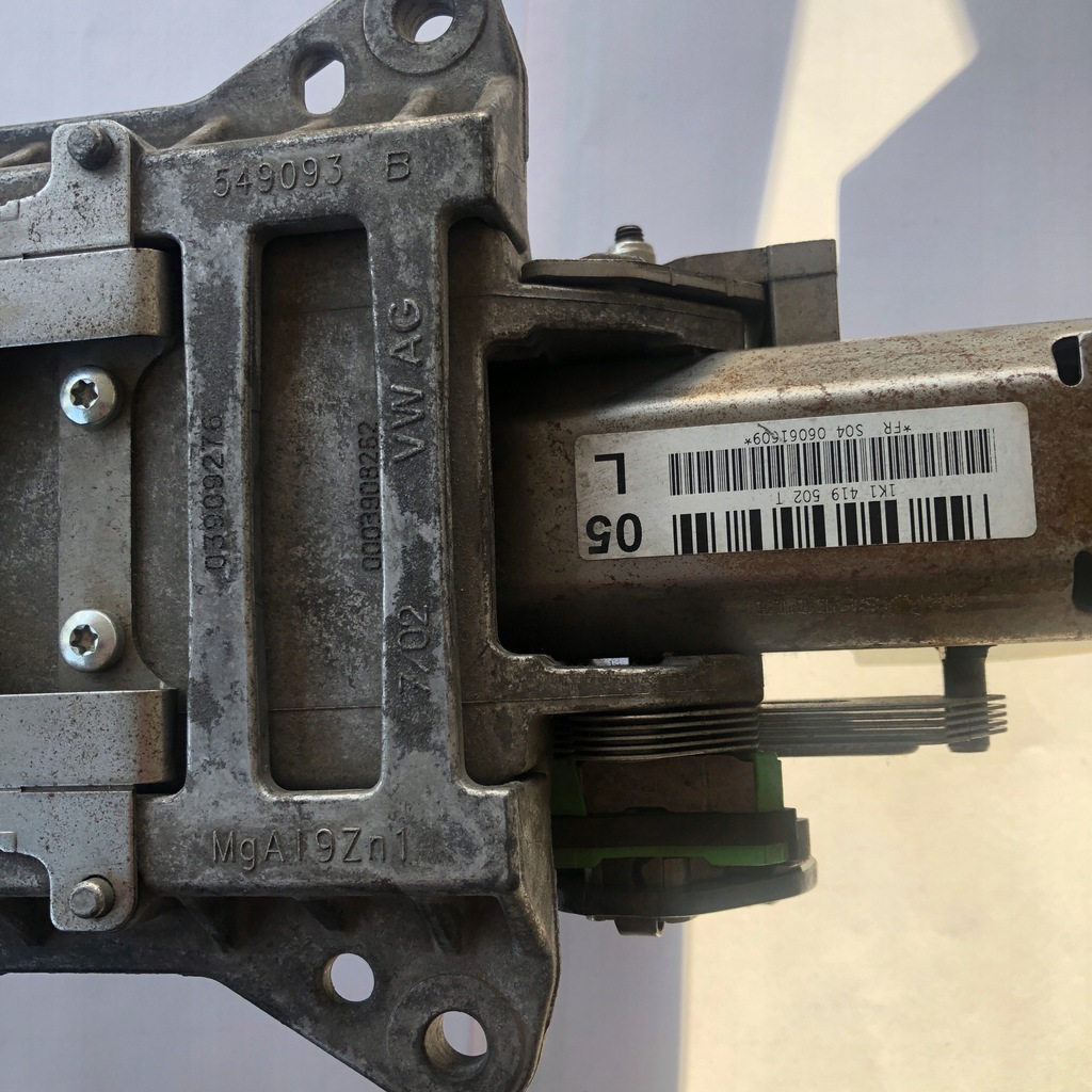 фото №8, Блок двигателя рулевой vw golf v plus 1.9 tdi bxe, bls, bkc оригинальный номер vw 1k1419502t