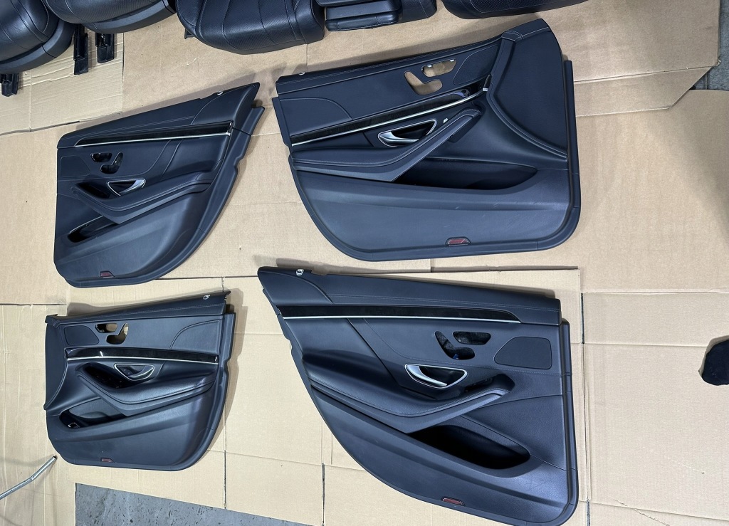 фото №8, Сидіння, заднє сидіння, салон, обшивки, салон mercedes s klasa w222 long чорні