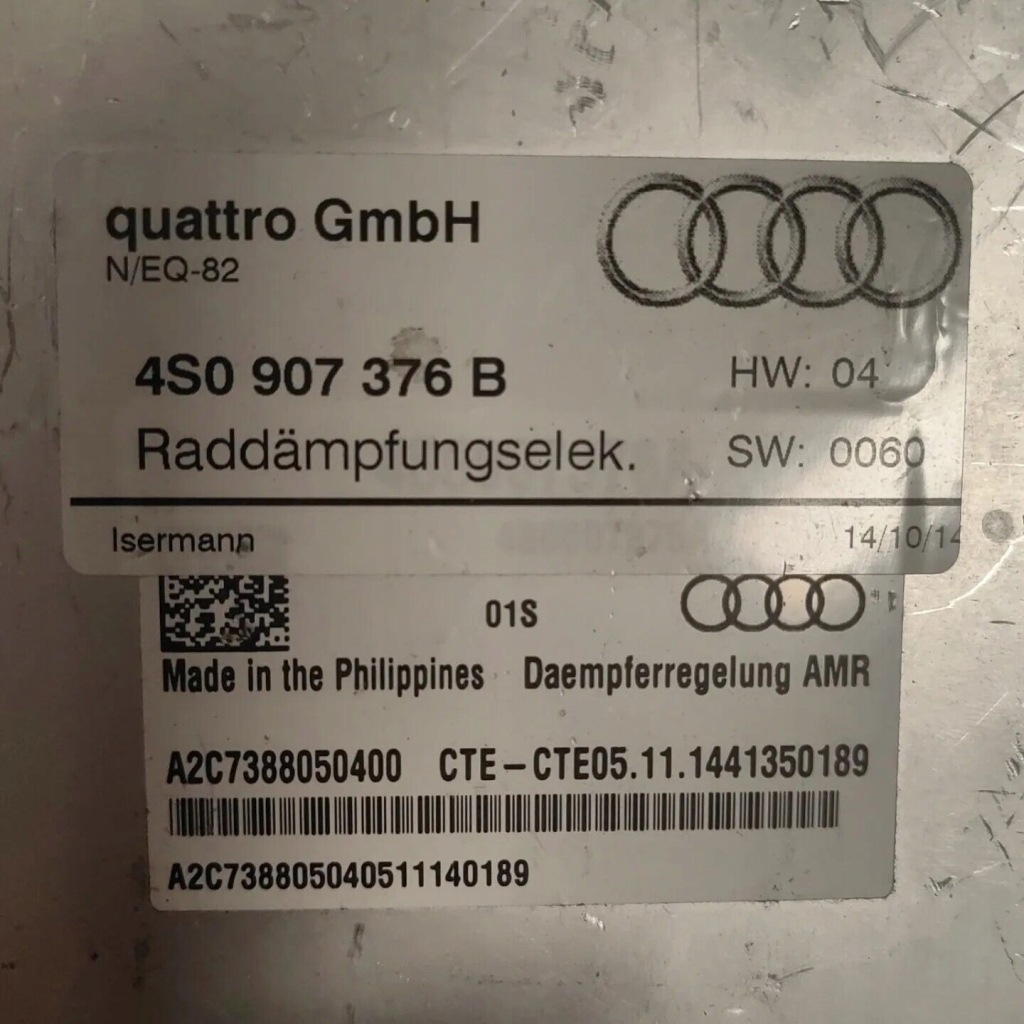 фото №2, Блок управления подвеска audi r8 4s0907376b