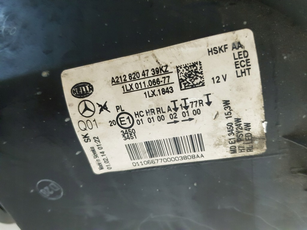 фото №5, Лампа led ліва перед mercedes w212 lift комплектна