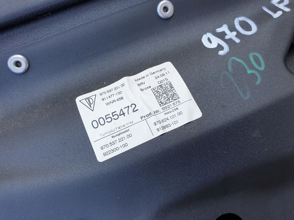 фото №8, Porsche panamera 970 подъемник стекло стекло дверь левая передние рамка