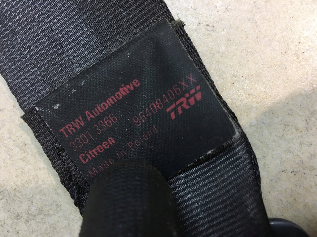 фото №9, Pas безопасности правый перед citroen c3 i 96408406xx