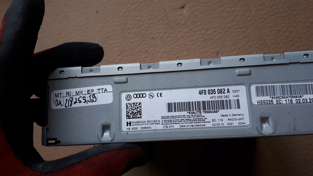 фото №6, S4 b8 a4 модуль тюнер радио 4f0035082a a5 s5