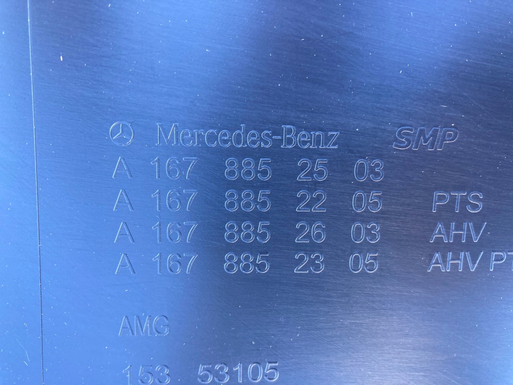 фото №11, Накладка спойлер бампера задня mercedes w167 gle