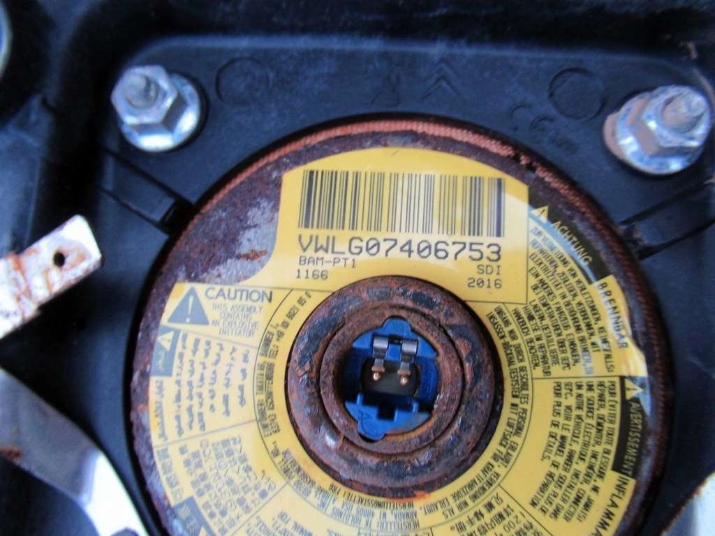 фото №8, Citroen c3 ii 09- консоль приборная панель подушки безопасности датчик ремни