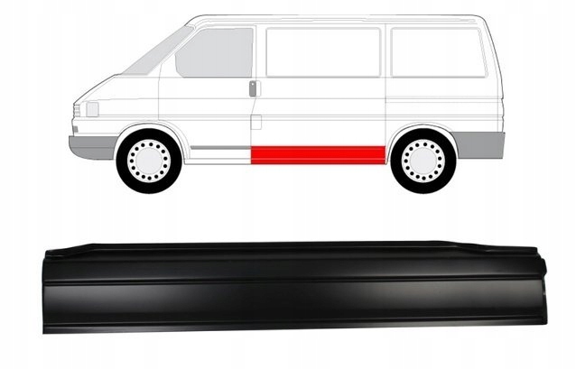 фото №1, Ремкомплект бок vw transporter caravelle t4 левая