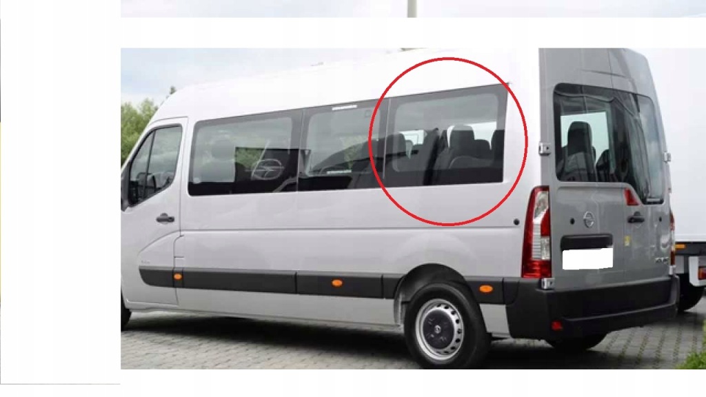 фото №2, Скло бічна renault master opel movano 2011- long лівий задня 1080x687