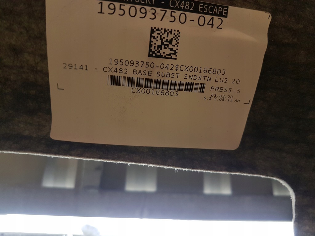 фото №9, Ford escape 19- потолок mk4 usa