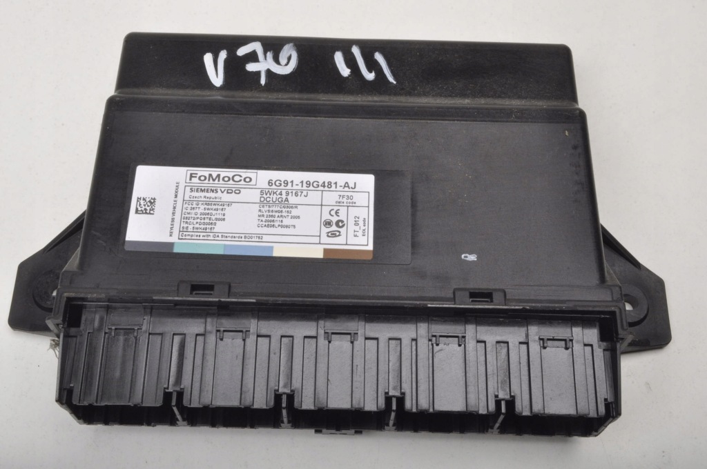 фото №1, Volvo s80 ii v70 iii модуль комфорта 6g91-19g481-aj