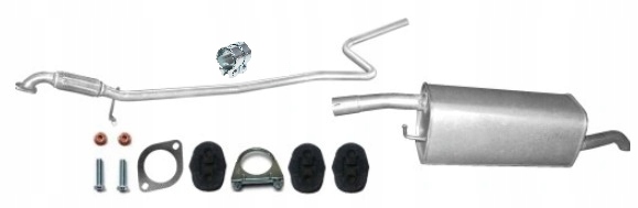 фото №1, Ford fusion 1.2 1.4 16v 2002-/ гаситель труба комплект