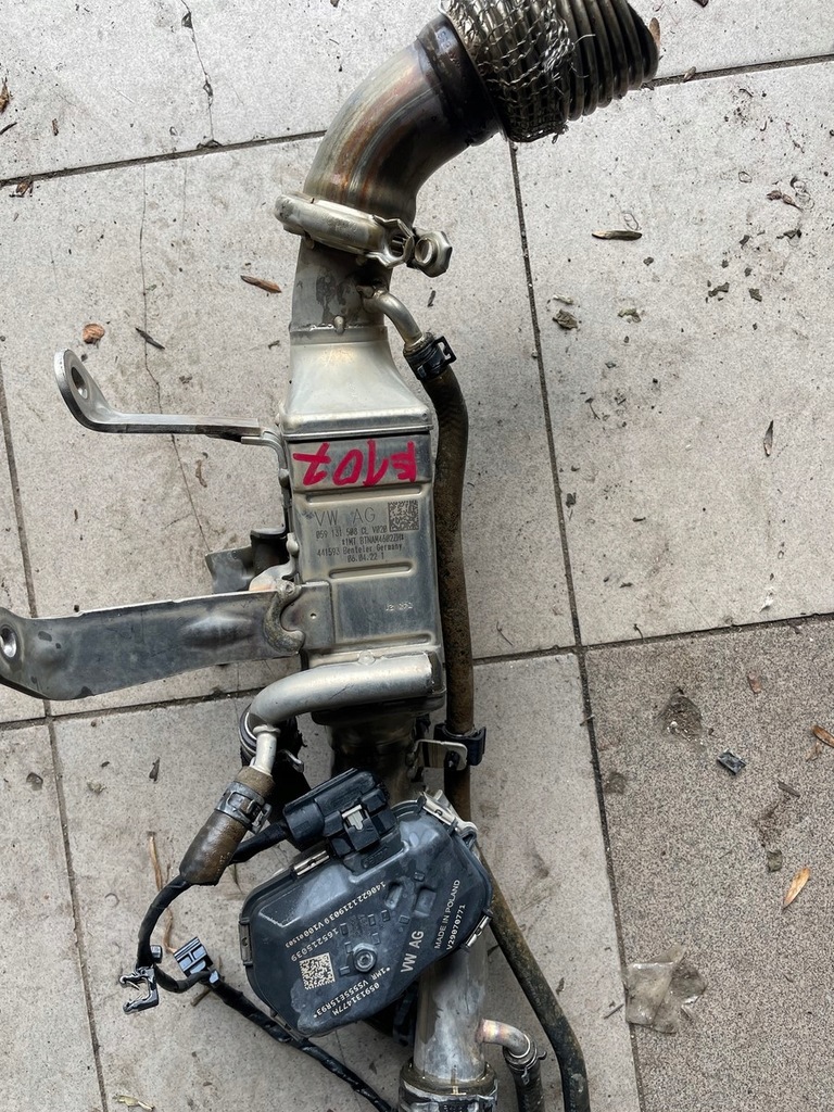 фото №2, Vw audi 3.0 tdi радіатор вихлопних газів egr 059131508cl 059131477m 059131509am