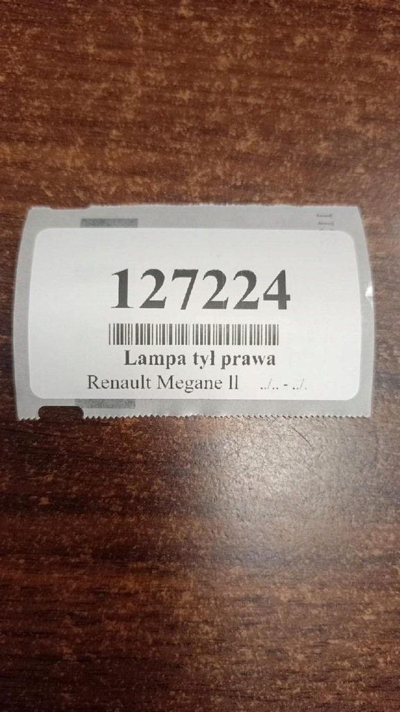 фото №15, Renault megane ii лампа правый задняя 89398081