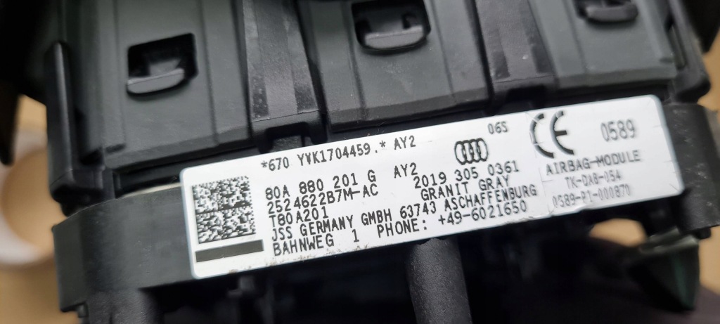 Q5 80a sq5 подушка повітряна air bag подушка безпеки водія 80a880201g Київ