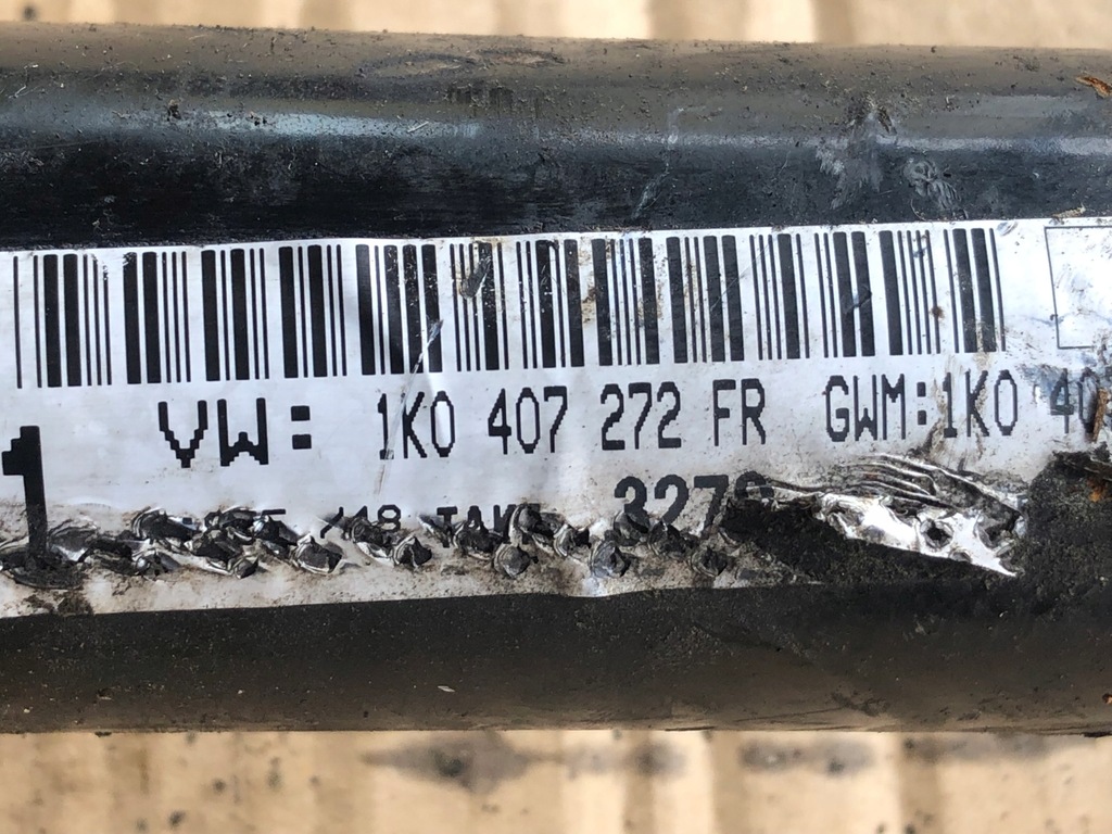 фото №5, Привідний вал права vw skoda audi 1k0407272fr