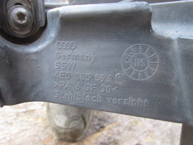 Audi a8 d3 3.0 tdi ремень перед передний усилитель передний 4e0805594c Доставка