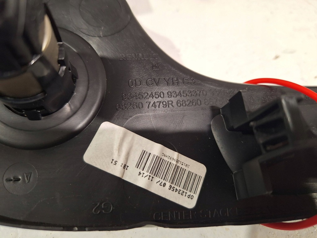 фото №5, Рамка середня радіо 682607479r renault trafic iv vivaro b 21-