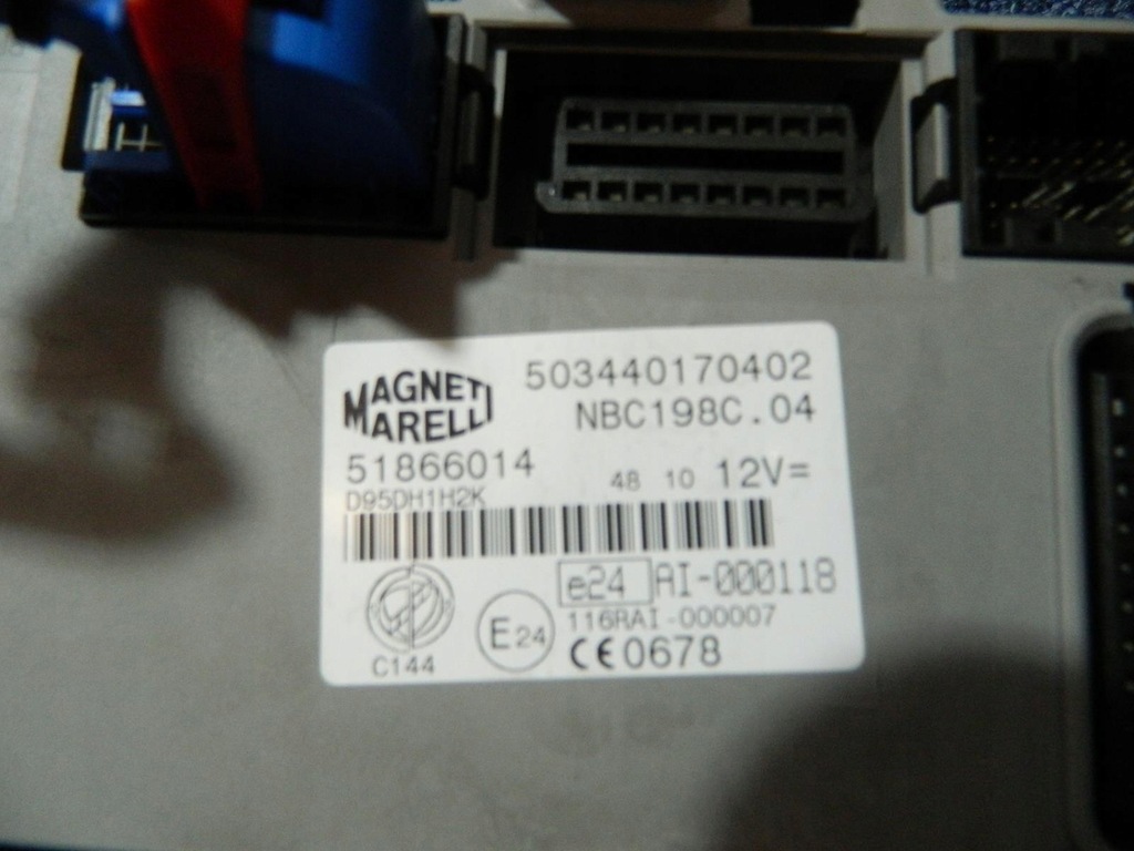 фото №11, Бортовий комп'ютер замок запалювання bsi fiat bravo 2 2.0 16v m-jet