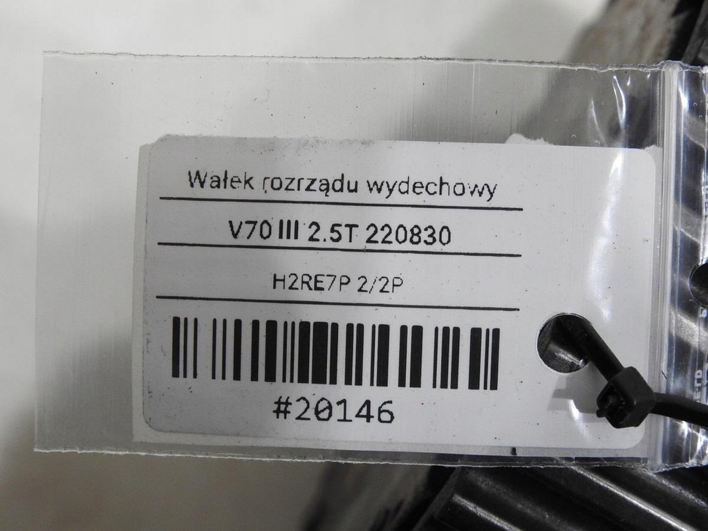 фото №7, Вал розподільного валу випускний volvo v70 iii 2.5 t