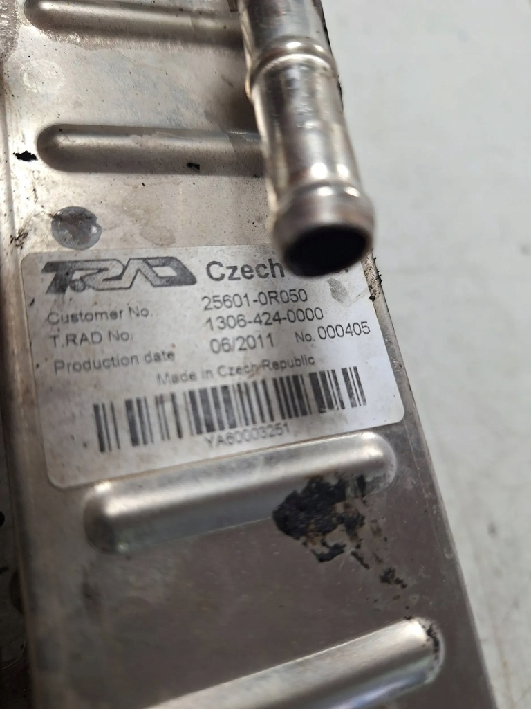 фото №5, Радиатор выхлопных газов egr 25601--0r050 lexus is 2.2 d-cat