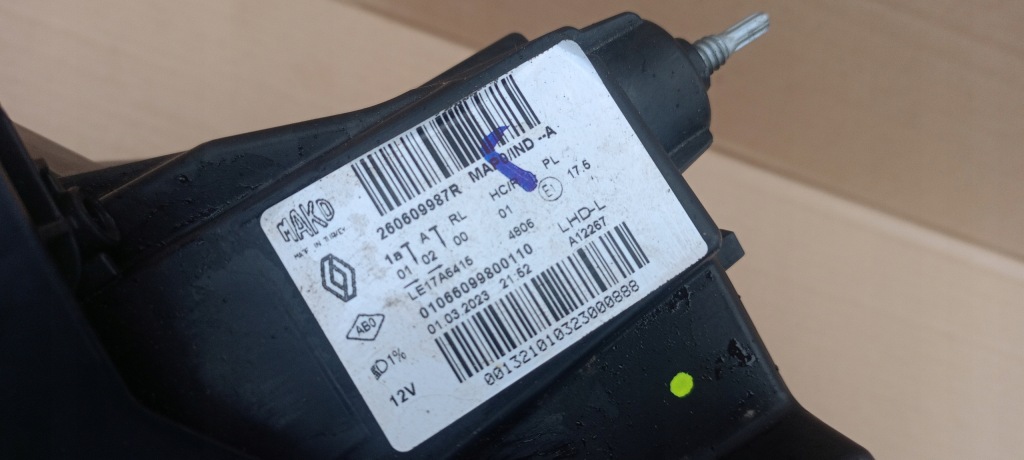 фото №8, Лампа перед передняя левая renault clio v 5 19-24rok full led 260609987r org