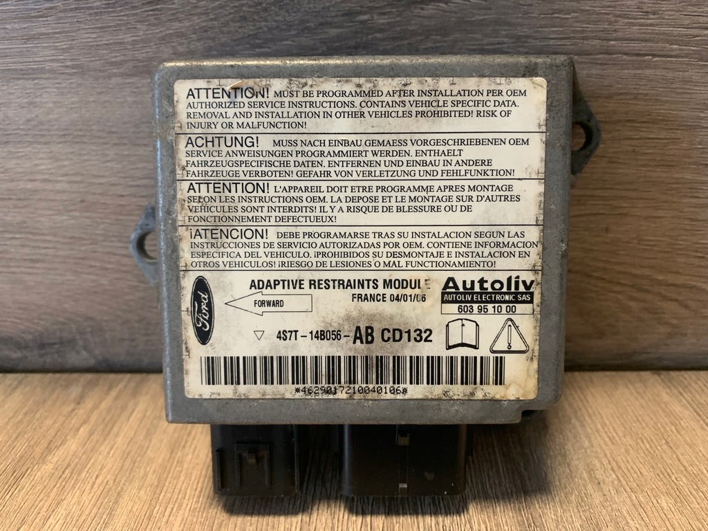 фото №1, Датчик модуль подушка безпеки ford mondeo mk3 4s7t-14b056ab