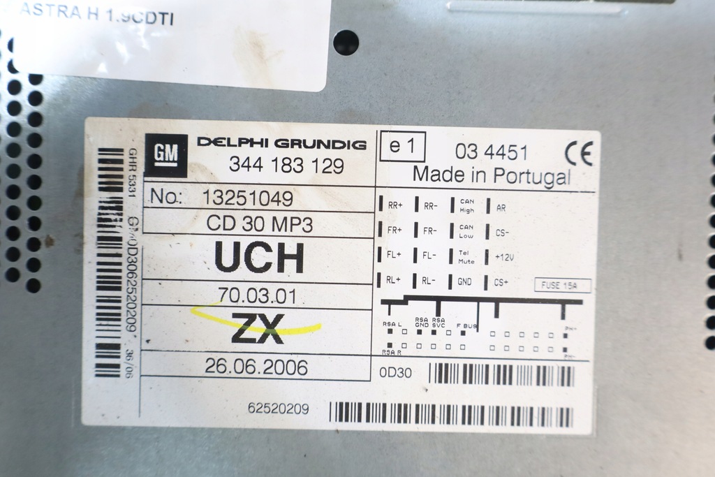 фото №4, Радио opel astra h