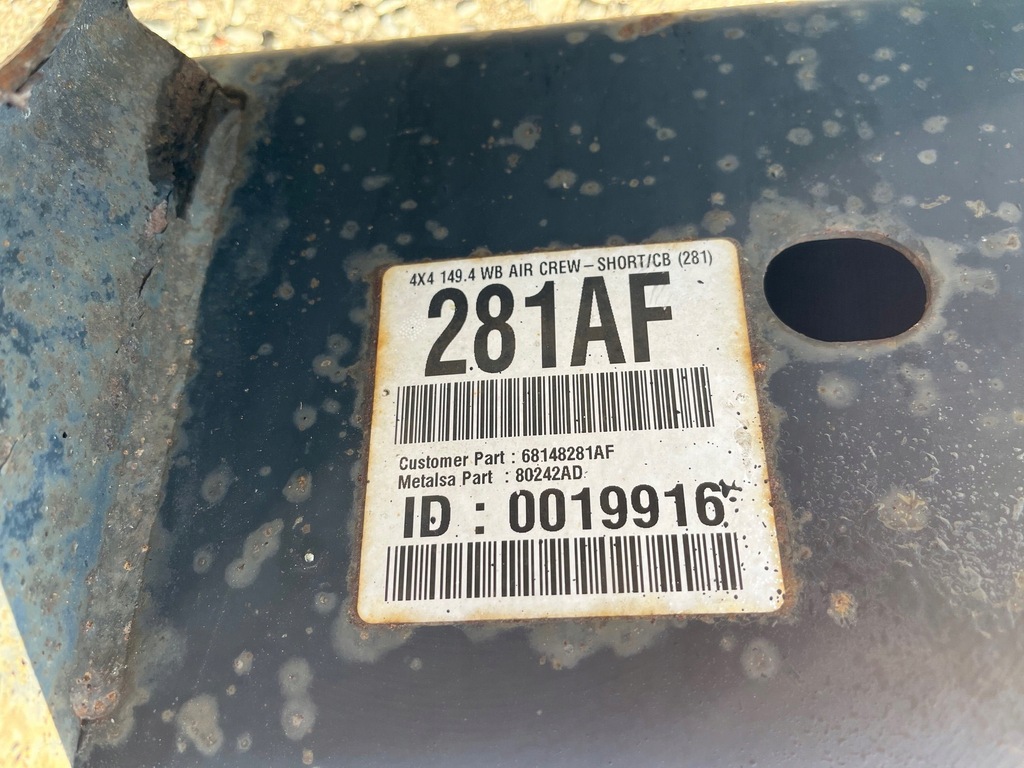 фото №8, Рама шасси dodge ram 1500 4x4 crew cab 2013-