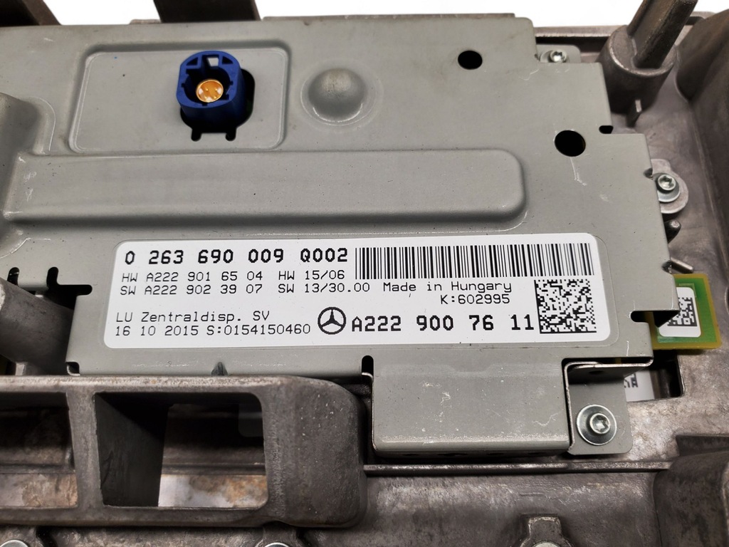 фото №7, Mercedes-benz s w222 a2229007611 с передний панели управление, переключатели