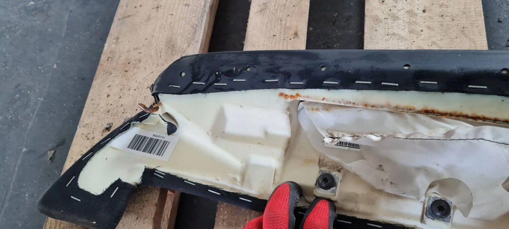 фото №9, S6 c7 4g lift обшивка сиденье правый задняя подушка безопасности кожа 4g0885703